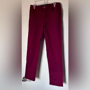 Democracy Skinny Jeans in Deep Maroon
